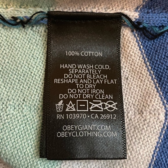 OBEY Chevron Pattern Jaquie Polo Sweater Dress - Picture 9 of 11